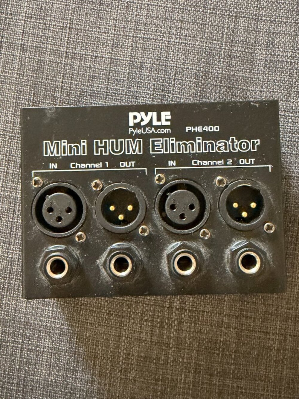 🎛️ Pyle PHE400 Mini 2-Channel Hum Eliminator 🔇✨